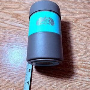 Toadfish Non-Tipping Slim Can Cooler Teal Stainless Steel 12oz Insulator